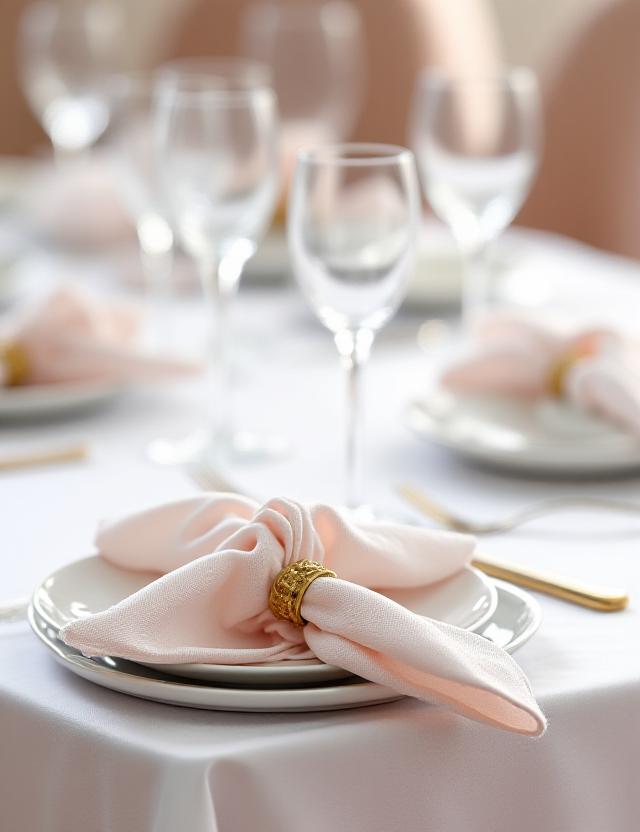 Allestimento elegante tavolo imperiale